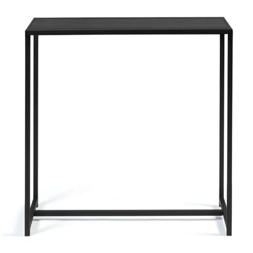 Console métal noir mat 80x30x80 cm Davis IDMarket