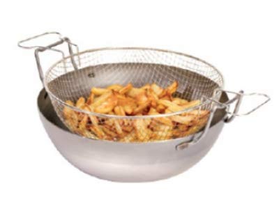 De Buyer - 5051.40 - Panier à friture étamé bombé pour bassine réf. 5050 - Diamètre 39
