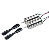 Electronic Spices Metal Dc 3.7V 716 7X16Mm Micro Coreless Motor With Propeller High-Speed Mini Drones (2 Motors + 2 Propellers)