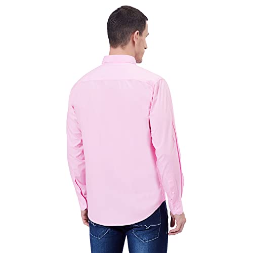 Image of Ben Martin Men's Cotton Regular Collar Shirt with Chest Pocket || Classic Collar, Slim Fit, Casual & Formal Wear || Soft & Breathable Fabric || Full Sleeve Shirt for Men