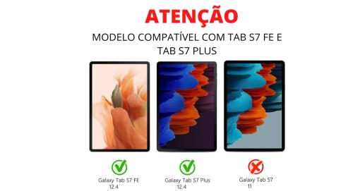 Película De Vidro Temperado Para Samsung Galaxy Tab S7 Fe + Plus com Tela de 12.4