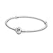 Price comparison product image Pandora Passions Heart Infinity Clasp Snake chain sterling silver bracelet, 21