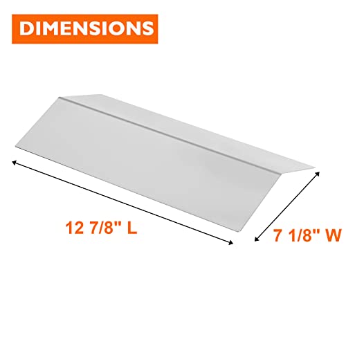 Bbq Future 17 5/8" Flame Tamers & 12 7/8" Heat Shield Set Replacement Part For Bull Grills Outlaw 26038 26039 Angus 47628 47629 Grill Head, Replaces Part For Bull 16631 16521 16520 16670 #TOP3