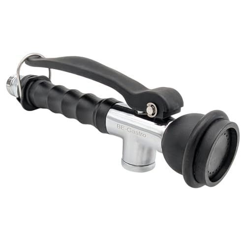 BE-GASTRO I Profi Gastro Handbrause SMART-Line inkl. Feststellbügel | 1/2 Standard-AG | Edelstahl Ersatzbrause für Geschirrbrause/Gastrobrause