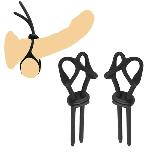 Cockringe für Männer Gummi Penisverlängerung Hodenringe für den Mann Cockringe für Männer Extrem Penies Ring für Sex Länger Sex Durchhalten Männer Penisring 2 er Set Sex Spielzeug für die Männer