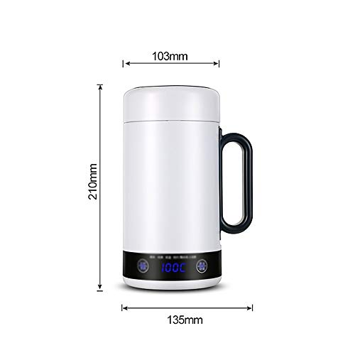 Tetera eléctrica mini portátil acero inoxidable 500ml miniatura 2
