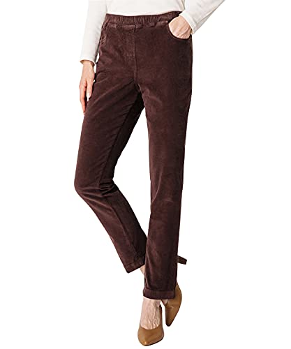 Damart - Pantalon Velours pour Femme, Coupe Ajustée