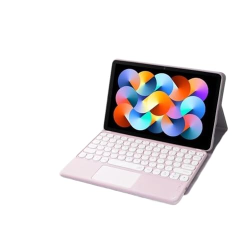 Funda con teclado Redmi Pad SE 11 con teclas redondas y soporte de cuero retroiluminado 3