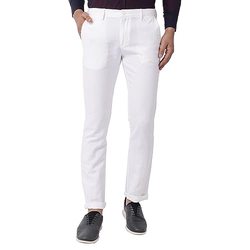 Image of Blackberrys White Coloured Mens Trousers (Size: 40)-EK-Kinsley # White