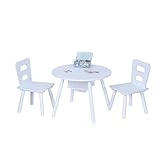 ensemble salon de jardin aluminium Sécurité : ensemble de meubles pour enfants en MDF résistant - Coins arrondis pour plus de sécurité