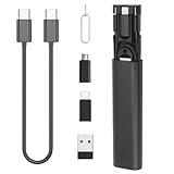 Câble porte-clés 6 en 1 : mini hub avec connecteurs USB-C vers USB-C, USB-C vers Lightning, USB-C vers Micro-USB, USB-A vers USB-C, USB-A vers Lightning et USB-A vers micro-USB dans une coque adaptée à la poche. Chargez les téléphones, tablettes, écouteurs, banques d'alimentation et appareils photo à partir de n'importe quelle prise murale, ordinateur portable ou banque d'alimentation sans transporter plusieurs cordons.