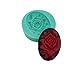 FS Brand Rose Mold Flexible Silicone Mould for Crafts, Jewelry, Resin, Scrapbooking, Polymer Clay.