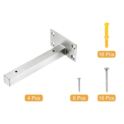Support étagère flottant invisible pour fixer tablette en bois - 4
