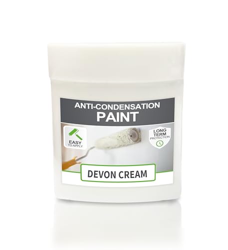 SmartSeal Anti-Condensation Paint - Premium Ceiling & Wall Paint. Reduce Condensation on Walls & Ceilings in Bathrooms, Kitchens & Bedrooms (Devon Cream, 75ml Sample)