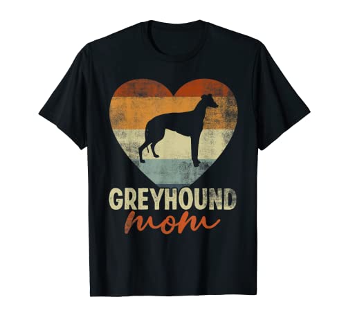Regalo vintage del día de la madre del amante de los perros de galgo Camiseta