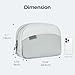 pack all Travel Toiletry Bag, Multi-Compartment Cosmetic Bag, Water-Resistant Makeup Bag for Toiletries, Accessories (Cloudy Gray)