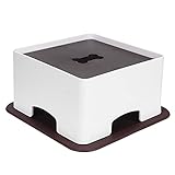 ZJchao Dog Bowl Stand, Raised Stand for Food and Water Cats Bowls Cat Feeding Table Food Adjustable Plastic Elevated Pet Feeder for Small Medium Large Dog Breed (L)