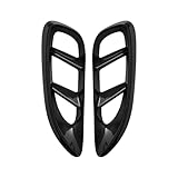 Compatible With Porsche 718 Cayman Boxster 2017-2021 Car Side Fender Vent Air Flow Cover Trim Decorative Sticker Exterior Accessories(Black 1 Pair)