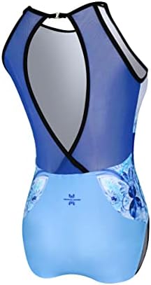 Gymnastics leotards for girls, women, stylish, comfy, durable, Unique Asymmetrical Design #888-AS — view 9