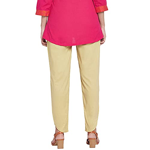 Image of GO COLORS Women Mid Rise Cotton Dhoti Pant