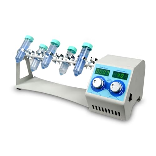 NE Labs Vertical Rotating Mixer Tube Rotator Mixer with LED Display, 360 Circulation Rotation, Timer up to 5999 Minutes, Compatible with 1.5ml 50ml Tubes