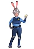 Plus Size Disney Zootopia Judy Hopps Costume for Women - Includes Pants, Vest, Belt, Tail, Badge, Gloves & Bunny Headpiece 4X
