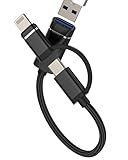 【Double connectivité 】Cet adaptateur OTG est équipé d'un port Lightning et d'un port USB-C, vous permettant de connecter une large gamme d'appareils. Prend en charge tous les appareils dotés d'une interface USB-C/Lightning, y compris l'pour iPhone 16/15/14/13/12/11/X/8/7 pro max, l'pour iPad air pro mini, Compatible avec Samsung et d'autres marques de téléphones mobiles, tablettes et ordinateurs. (Remarque ！！！ Le port Lightning ne prend en charge que les systèmes iOS13 et supérieurs.)