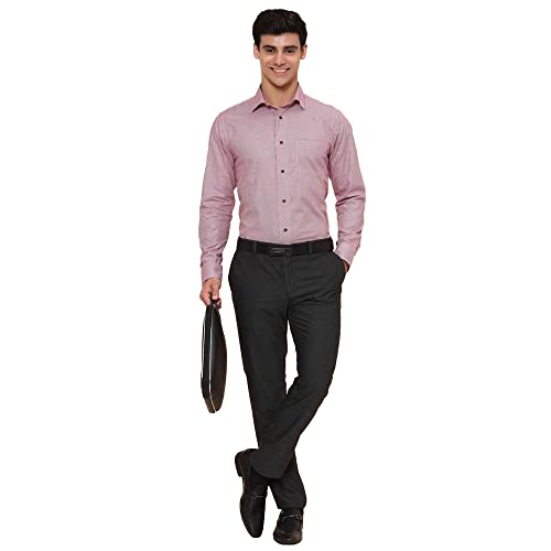 Image of blackberrys Solid Cotton Slim Fit Mens Work Wear Shirt (A21BB81R2NA21FN-P)