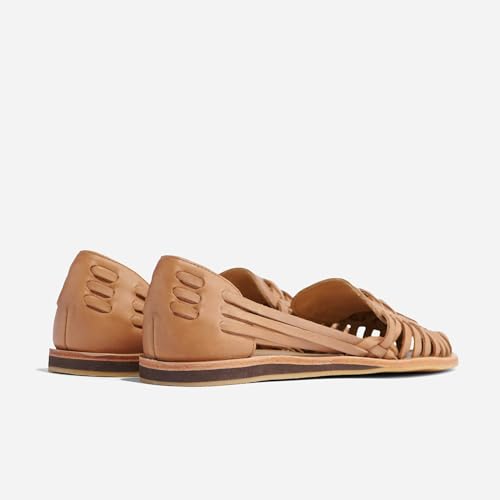 Nisolo Women's Huarache Sandals, Almond, 7, Slip-On Comfort, Designed for Casual Everyday Wear, Handwoven & Waterproof Leather, No-Slip Sole2
