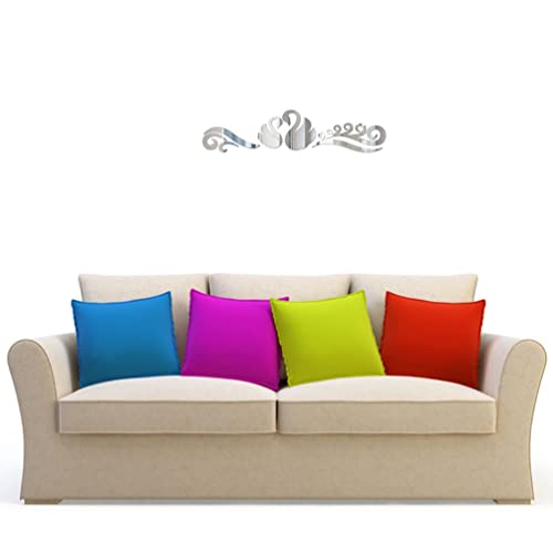 Ultnice Tiles Mirror 1Pc Mirror Wall Sticker Acrylic Swan Crystal Mirror Crystal Romantic Swan Mirror Wall Art Wall Stickers Mural Decals Vinyl Home Decoration Mirrors Decor #TOP7