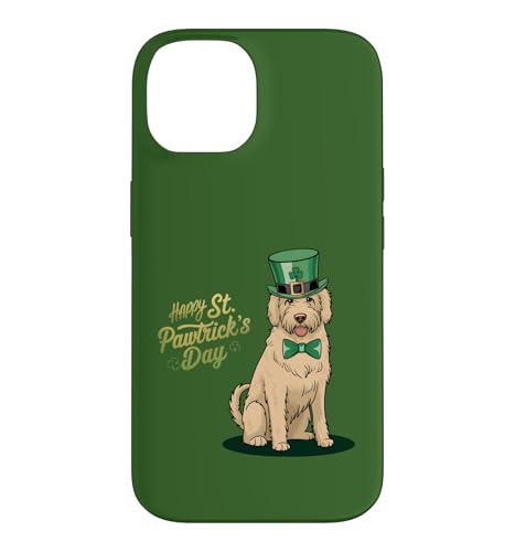 Happy St. Pawtrick's Day - Golden Doodle ���p�g���b�N�̓� �X�}�z�P�[�X iPhone 14 �p