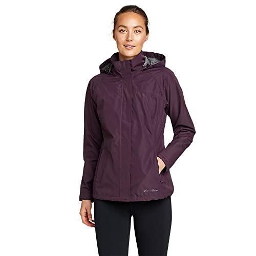 Eddie Bauer Women's Rainfoil Packable Jacket, Waterproof, Deep Eggplant, Medium Eddie Bauer Women's Rainfoil Packable Jacket, Waterproof, Deep Eggplant, Medium