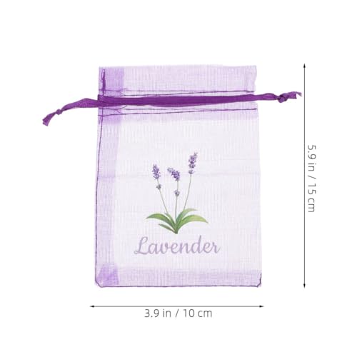 20 bolsas de malla lavanda perfumadas para almacenamiento miniatura 2