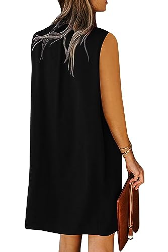 Wkior 2025 V-Neck Sleeveless Casual Summer Dress (S-2XL)