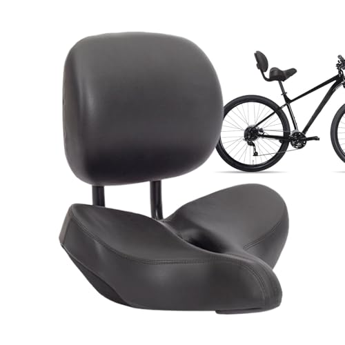 Selle de vélo avec dossier réglable et étanche en mousse