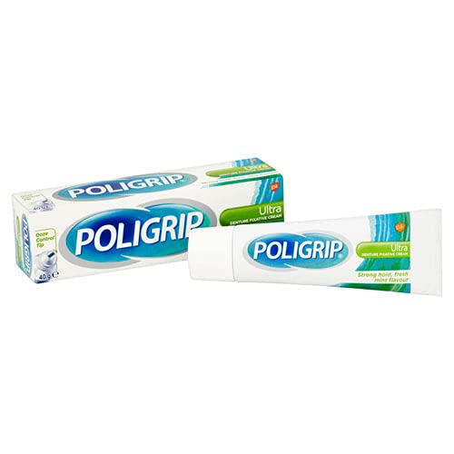 Super Poligrip Poligrip Ultra Denture Fixative Cream 40G Sapore Menta