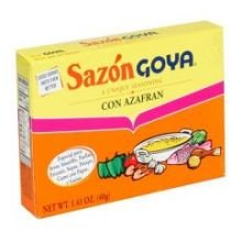 Sazon Goya Con Condimento Azafran Caja 40g