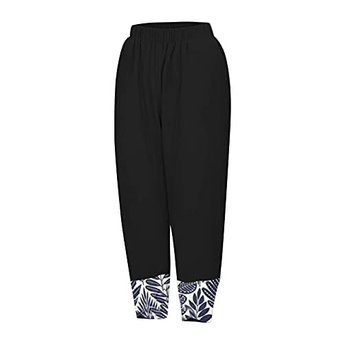 LULER Been damesbroek casual riem print elastische bloemen taillebroek dames met - Afbeelding 7