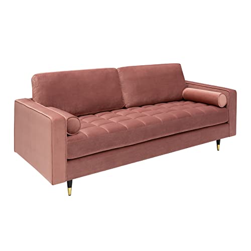 invicta INTERIOR Elegantes Design 3er Sofa Cozy Velvet 220cm Altrosa Samt Federkern Couch Sofagarnitur invicta INTERIOR Elegantes Design 3er Sofa Cozy Velvet 220cm Altrosa Samt Federkern Couch Sofagarnitur