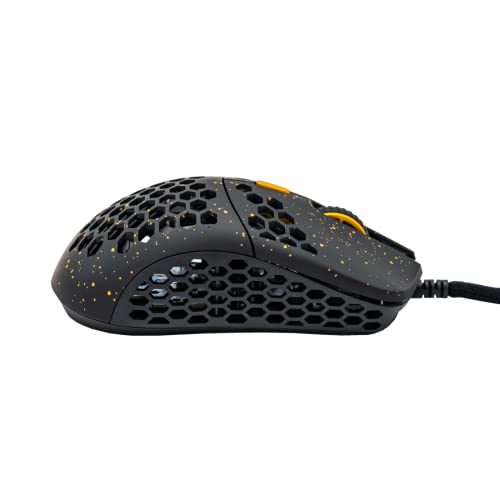 G-Wolves Hts (Small) Wired Gaming Mouse - Paw3389 Sensor - 50 To 16,000 Cpi - 48±2Gram-Ttc Golden Color Encoder - Ultra Lightweight Honeycomb Design（Small-Wired-Stardust-Goldencolor） #TOP1