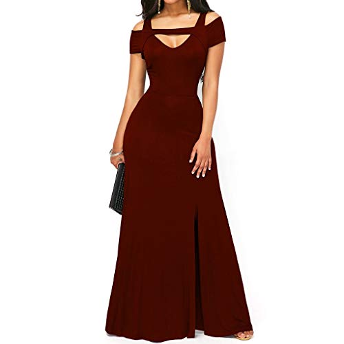 Prom Dresses Sexy Deep V Neck Sequins Beads Tulle and Lace High Split Long Evening Dresses Bridal Wedding Dress Red