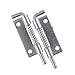 1Pc Stainless Steel Spring Barrel Bolt Latch Hinge Industrial Cabinet Welding Distribution Cabinet Spring Bolt Hinges(3inch-Left)