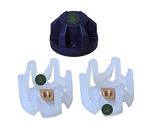 QemiQ®-Food Processor “Motor Coupler +Jar Coupler” Suitable For- BAJAJ models- FX1000. # , Kitchen Master, Magic Pro. # Fits MORPHY RICHARDS models- Icon Superb. # Fits SINGER models- Foodista Supreme (1 Unit motor Coupler + 2 Units Jar Coupler).