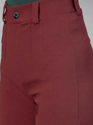 Image of Mehrang Trousers for Women, Formal Pants for Women, Straight Fit Pants