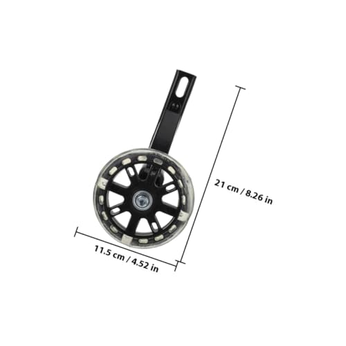Ruedas de entrenamiento para bicicleta 2 pares de 16 pulgadas Ruedas estabilizadoras duraderas con soporte para equilibrio y aprendizaje de ciclismo miniatura 2