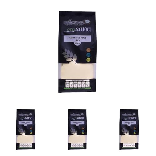 HARINA MAIZ BIO 500G ECOSANA (Paquete de 4)