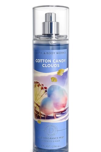 Bath and Body Works Fine Body Fragrance Mist 8 Fluid Ounce (Cotton Candy)