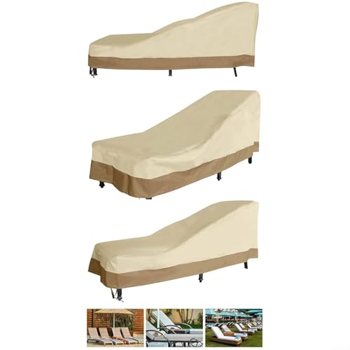 Housse de protection imperméable bâche chaise longue extérieur robuste - 6