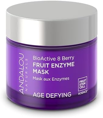 Andalou Naturals Bioactive 8 Berry Fruit Enzyme Mask, 1.7 Ounce