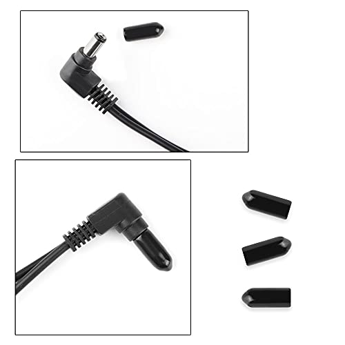 Mr.power Guitar Effects Power Supply Adapter 9V Dc 1A (1000Ma) With Daisy Chain Cord Cable Free Insulated Cap (9V Adapter + 3 Way Cable) #TOP4